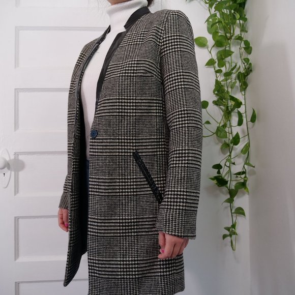 Minimalist gingham suit coat - Picture 4 of 12
